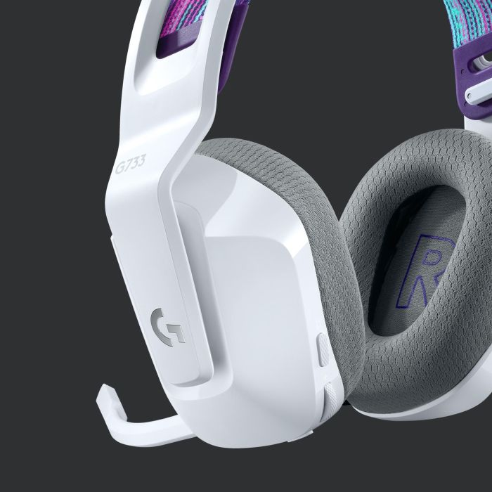 Logitech Auricular con Micrófono G733 LIGHTSPEED Inalámbrico, 29h Batería, RGB LIGHTSYNC 9
