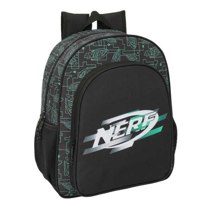 Mochila Escolar Nerf Game Negro 32 x 38 x 12 cm