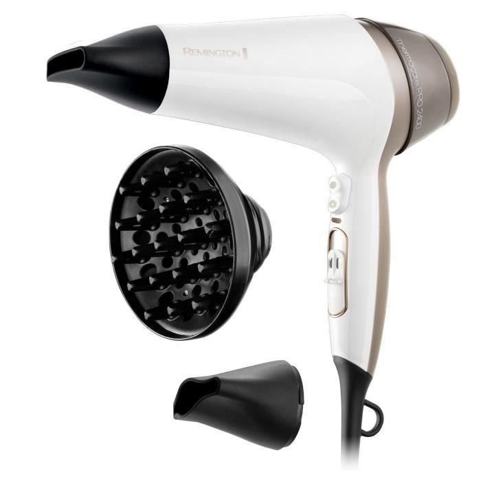 Secador de cabello iónico Remington D5720 Thermacare Pro 2400W - Rejilla de cerámica - Motor de larga duración - Silencioso 3 Secador de cabello iónico Remington D5720 Thermacare Pro 2400W - Rejilla de cerámica - Motor de larga duración - Silencioso 3
