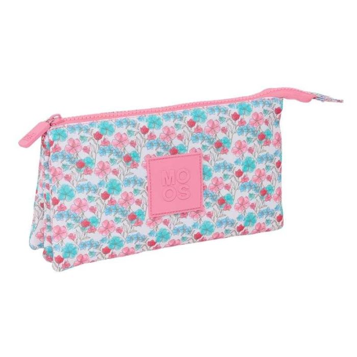 Bolso Escolar Portatodo Safta Triple Reciclado Moos Floresistente 120x220x30 mm 3 Bolso Escolar Portatodo Safta Triple Reciclado Moos Floresistente 120x220x30 mm 3