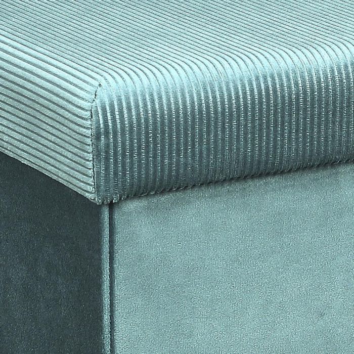 Home Deco Factory Puf Plegable Azul Terciopelo Lounge Giulia Medidas 38x38x38 cm Capacidad 110 kg 5