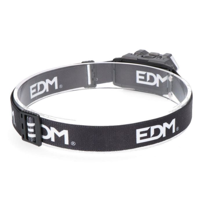 Edm Linterna de cabeza inclinable 60° LED 5W y SMD 8x1W, 3 modos de luz, IP30 1