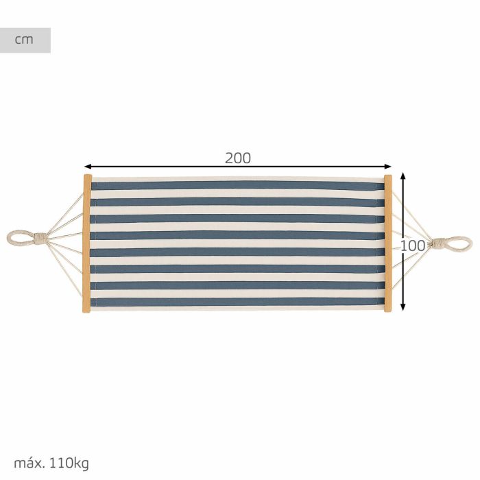 Hamaca Colgante Aktive 200 X 80 X 100 CM (2 Unidades) 3 Hamaca Colgante Aktive 200 X 80 X 100 CM (2 Unidades) 3