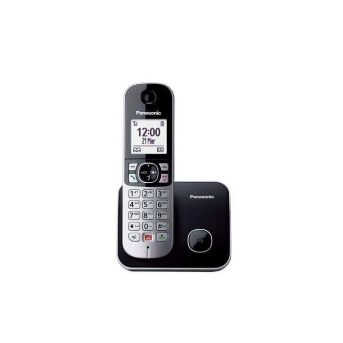 Panasonic KX-TG6851SP Teléfono Inalámbrico Negro con Bloqueo de 1000 Números, Monitor de Bebés y Manos Libres Panasonic KX-TG6851SP Teléfono Inalámbrico Negro con Bloqueo de 1000 Números, Monitor de Bebés y Manos Libres