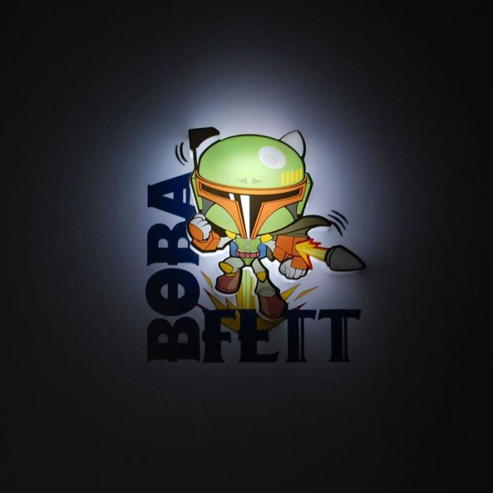3D Light FX Lámpara LED 3D Mini Boba Fett Star Wars – Funciona con Pilas AAA – No se Calienta al Tacto 1