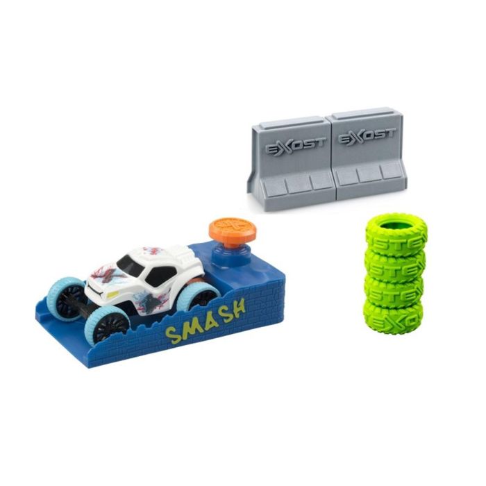 Bizak Exost Smash N Go Pack Básico - Coches de Pelea sin Pilas, 3 Modos de Juego