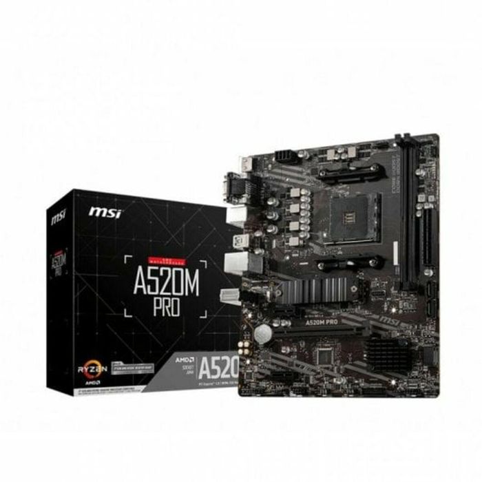 MSI A520M PRO Placa Base micro ATX para AMD Zócalo AM4 Ryzen 3000 con Chipset A520, DDR4, M.2 y Gigabit Ethernet 11