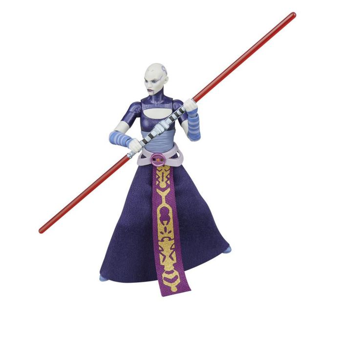 HASBRO Figura Articulada Asajj Ventress Star Wars: La Guerra de los Clones 9,5cm con Accesorios 4
