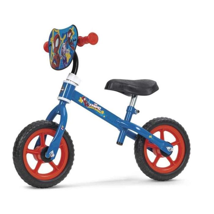 Huffy Bicicleta sin Pedales Spiderman 10 Pulgadas Azul | Bicicleta de Equilibrio Ideal Niños Pequeños +2 Años | Hierro Resistente 1
