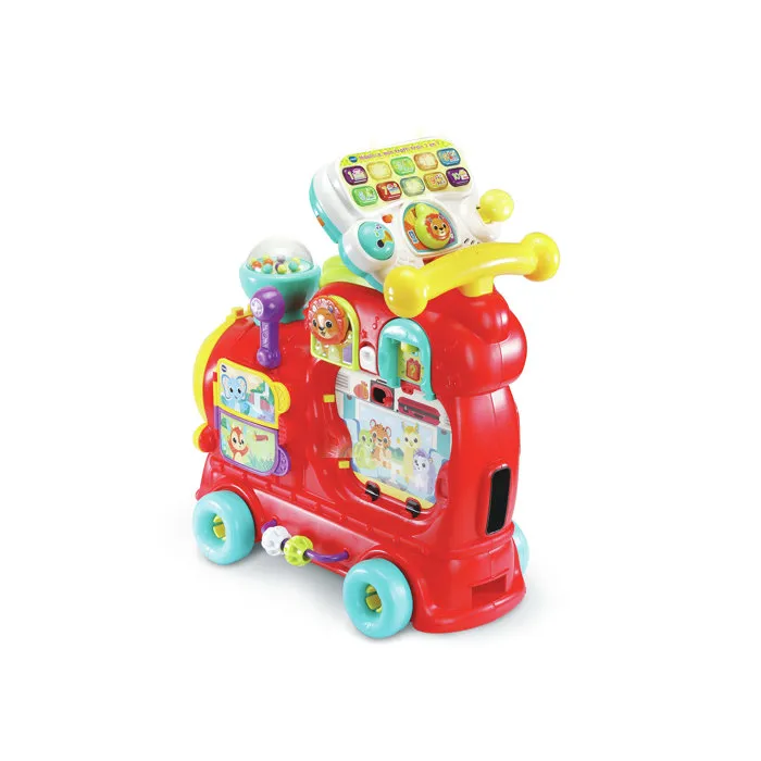 Vtech Baby Maxiloco Mon Trotti Tren 7 en 1 Andador Juego de Suelo Tabla Desmontable Portabebés Construcción Carro Deslizante 12-36 Meses 4