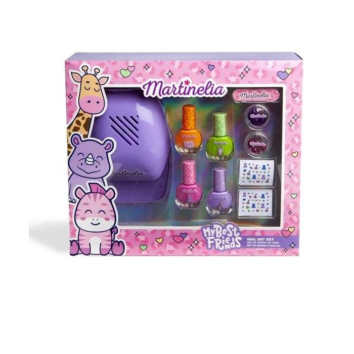 Set de uñas martinelia my best friends con secador. 28x24x7 cm