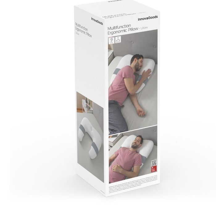 Almohada Ergonómica Multifunción Ullow InnovaGoods 1 Almohada Ergonómica Multifunción Ullow InnovaGoods 1