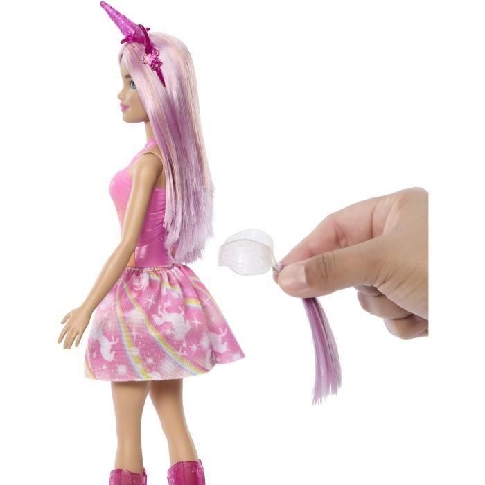 Barbie Muñeca Unicornio con Look de Colores Brillantes - Modelos Surtidos Aleatoriamente, Edad Mínima 3 Años 2