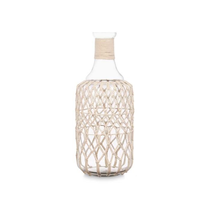 Botella Vidrio Cuerda Blanca Grd Giftdecor 20X48CM (2 Unidades) 1 Botella Vidrio Cuerda Blanca Grd Giftdecor 20X48CM (2 Unidades) 1