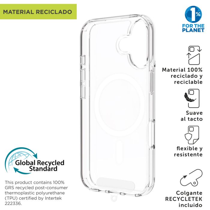 Funda para Móvil Muvit for Change iPhone 17 Transparente 6 Funda para Móvil Muvit for Change iPhone 17 Transparente 6