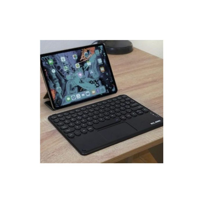 Elbe TE-103-BT Teclado Bluetooth Slim con Touchpad Negro para PC, Tablet, Smart TV y Móviles 3