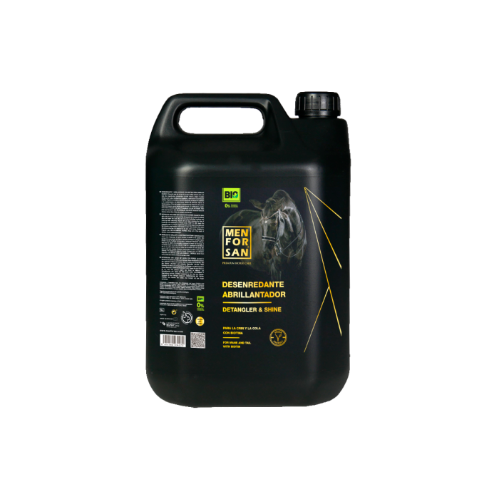 Men For San Desenredante Abrillantador Caballos DETANGLER 5 L | BIO, Vegano, pH Neutro, Pantenol | Brillo, Facilita Cepillado