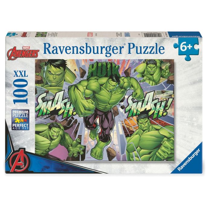 Ravensburger Puzzle Hulk Marvel XXL 100 piezas 49x36cm +6 años