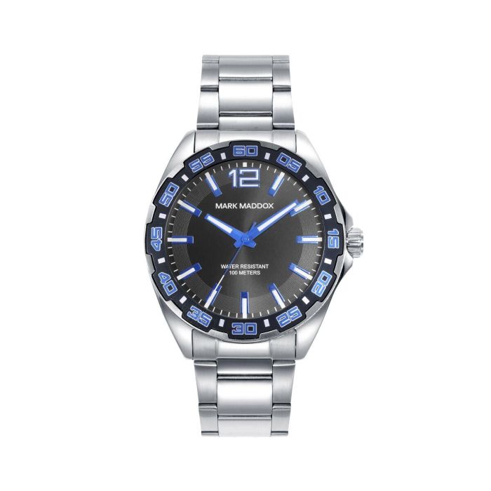 Reloj Hombre Mark Maddox HM0143-55 Negro Plateado (Ø 44 mm) Reloj Hombre Mark Maddox HM0143-55 Negro Plateado (Ø 44 mm)