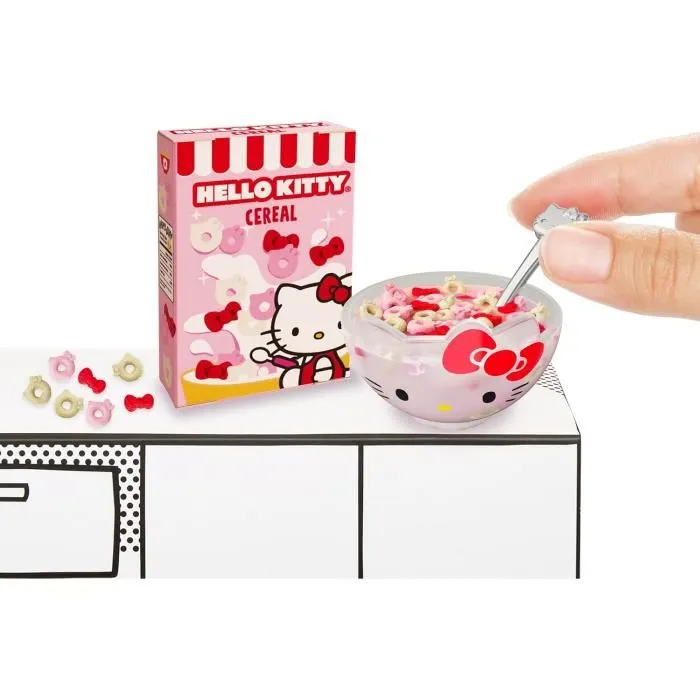 Miniverse Hello Kitty Juego Creativo Bebidas o Comida LIT35051515722 Actividades de Ocio Creativas y Decorativas en Resina No Comestible 4
