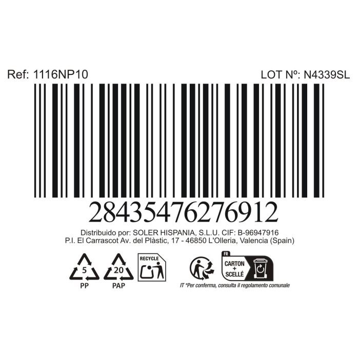 La Mediterranea Plato Postre Opal "Temara" 18.6 cm ancho x 1.3 cm alto x 18.8 cm largo (diámetro 19 cm) 2