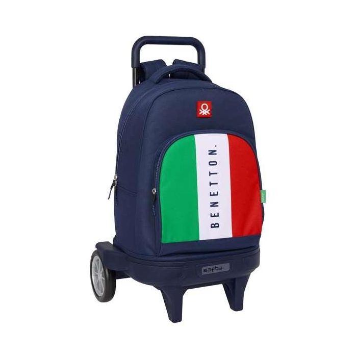 Mochila Escolar Benetton Flag Azul marino 33 x 45 x 22 cm