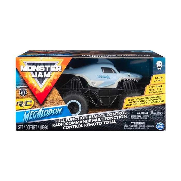 Coche radio control monster jam megalodon escala 1:24. 14,3x28,57x14,94cm 4 Coche radio control monster jam megalodon escala 1:24. 14,3x28,57x14,94cm 4