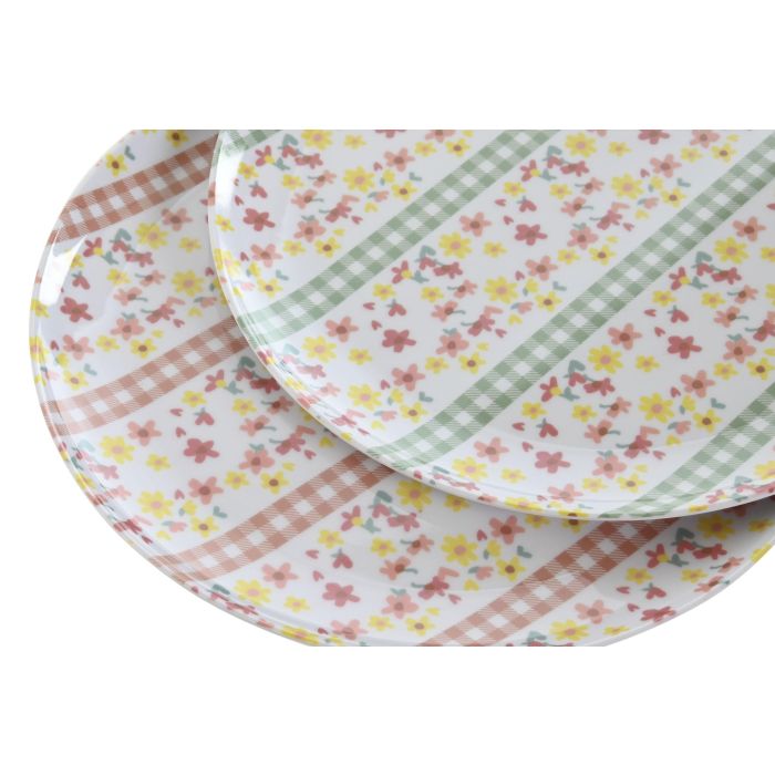 Plato Shabby DKD Home Decor Rosa Azul 28 x 1 x 28 cm (12 Unidades) 2 Plato Shabby DKD Home Decor Rosa Azul 28 x 1 x 28 cm (12 Unidades) 2