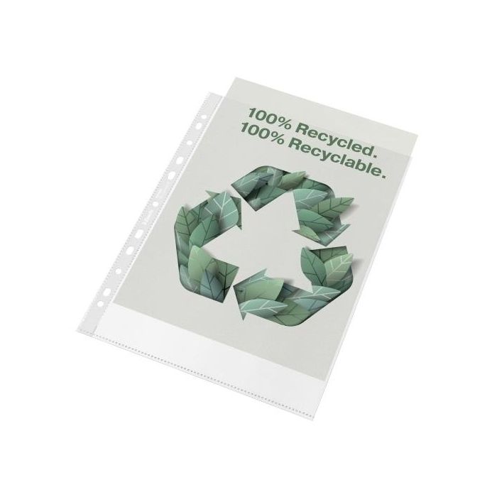 Funda Multitaladro Esselte Pp Reciclada 70Μ Pl.Nj. A4 11 Tal.Rfzo. Caja De 100