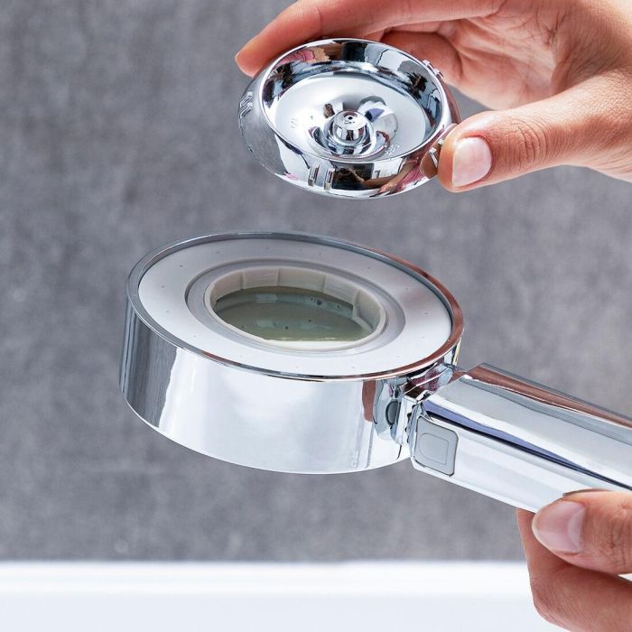 Alcachofa de Ducha Doble con Dispensador 3 en 1 Xawara InnovaGoods 11 Alcachofa de Ducha Doble con Dispensador 3 en 1 Xawara InnovaGoods 11