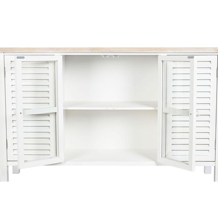 Buffet Tradicional DKD Home Decor Blanco Natural 40 x 80 x 130 cm 6