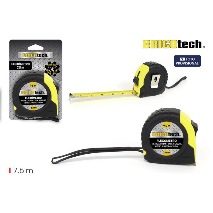 Flexómetro 7.5 metros Bricotech - Inde (36 Unidades) Flexómetro 7.5 metros Bricotech - Inde (36 Unidades)
