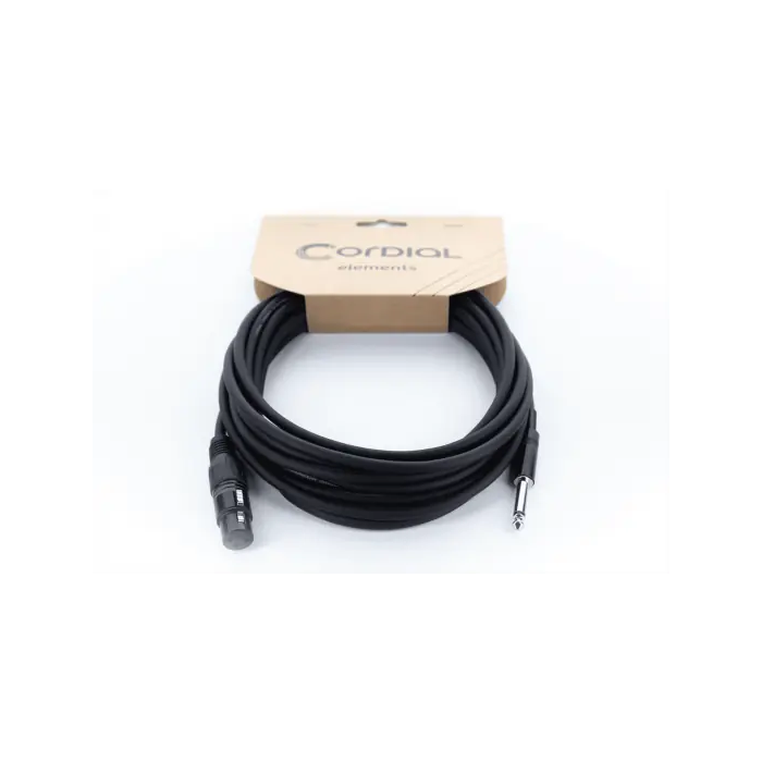 Cordial Cable de Audio Jack XLR/Mono Hembra de 5M 2