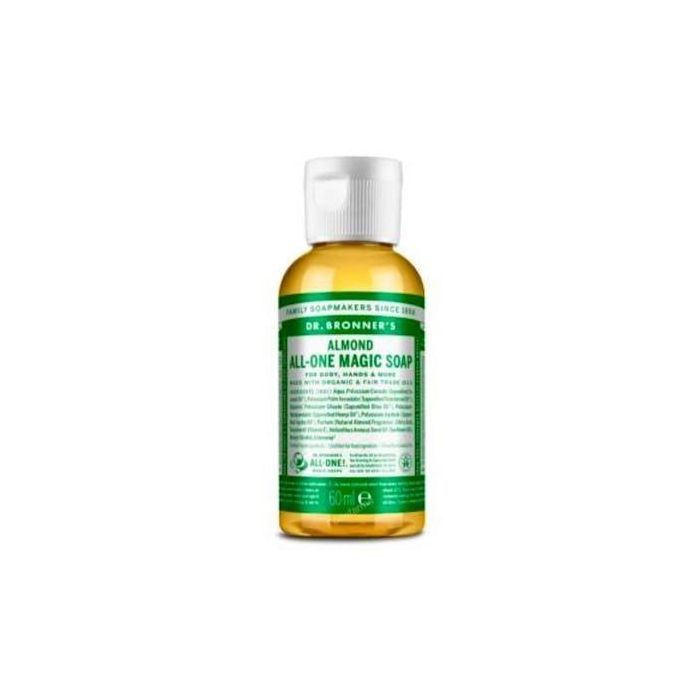 Dr. Bronner´s Jabón Líquido de Almendras 60ml con Aceites Orgánicos y Comercio Justo