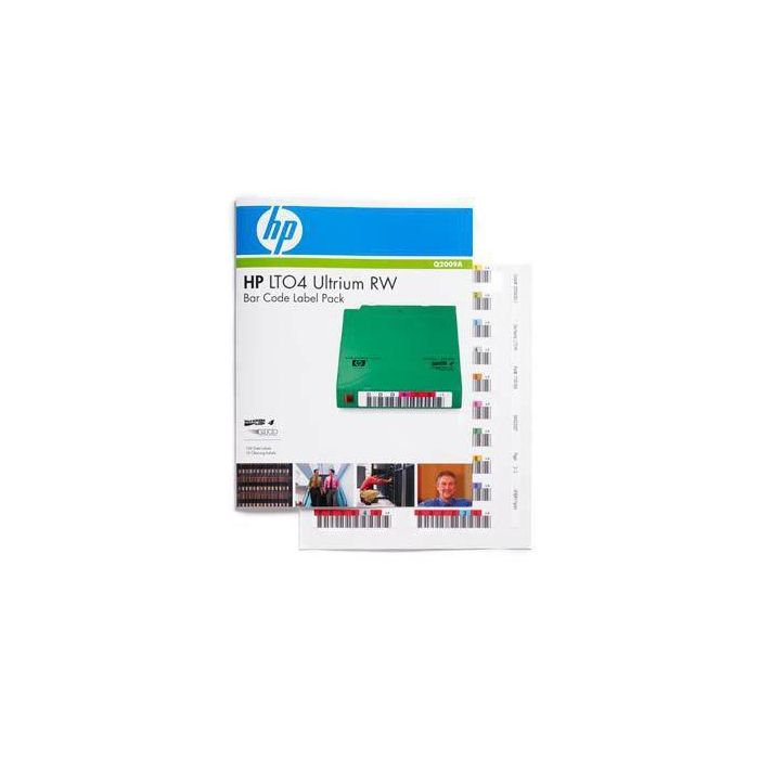 Hewlett Packard Enterprise Q2009A, LTO4 Ultrium RW Bar Code Label Pack Hewlett Packard Enterprise Q2009A, LTO4 Ultrium RW Bar Code Label Pack