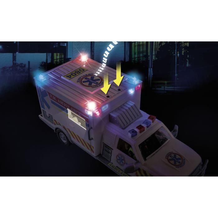 Playmobil 70936 Ambulancia de Rescate US con Luces y Techos Desmontables, Incluye Doctora y Paramédicos para Niños +4 Años 3