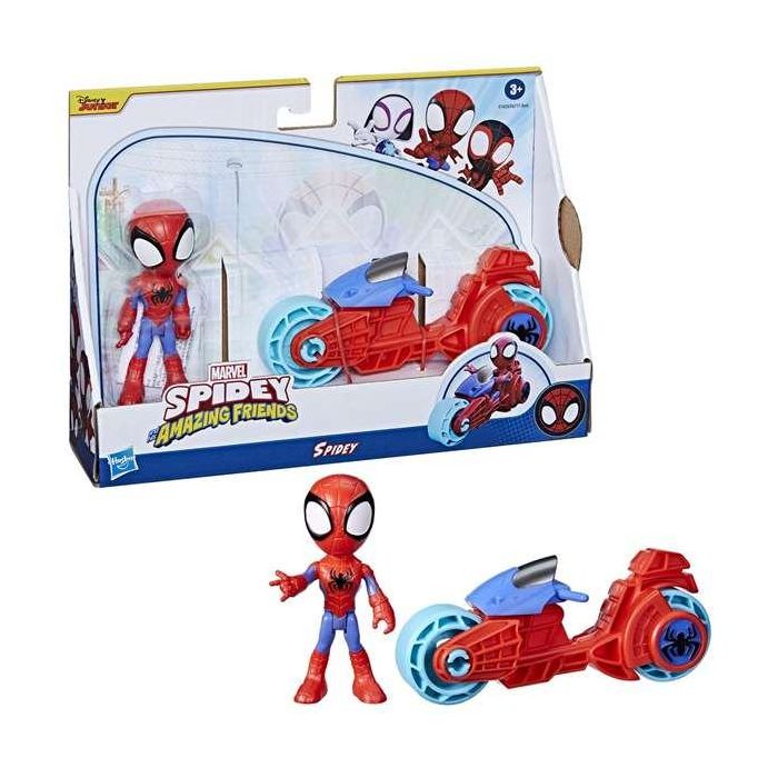 Figura spidey 10 cm con motocicleta - modelos surtidos 6