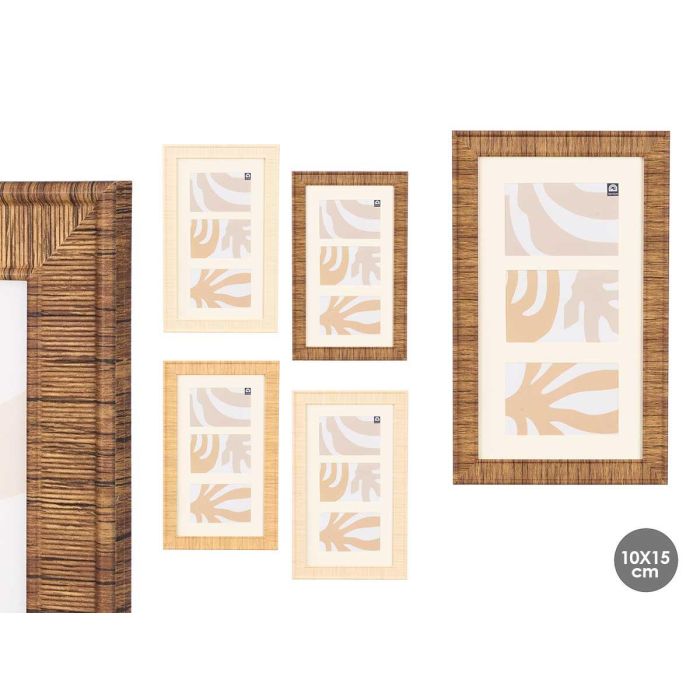 Marco Rayado 3 Fotos Vertical Surtidos Giftdecor 26X43CM (12 Unidades) Marco Rayado 3 Fotos Vertical Surtidos Giftdecor 26X43CM (12 Unidades)