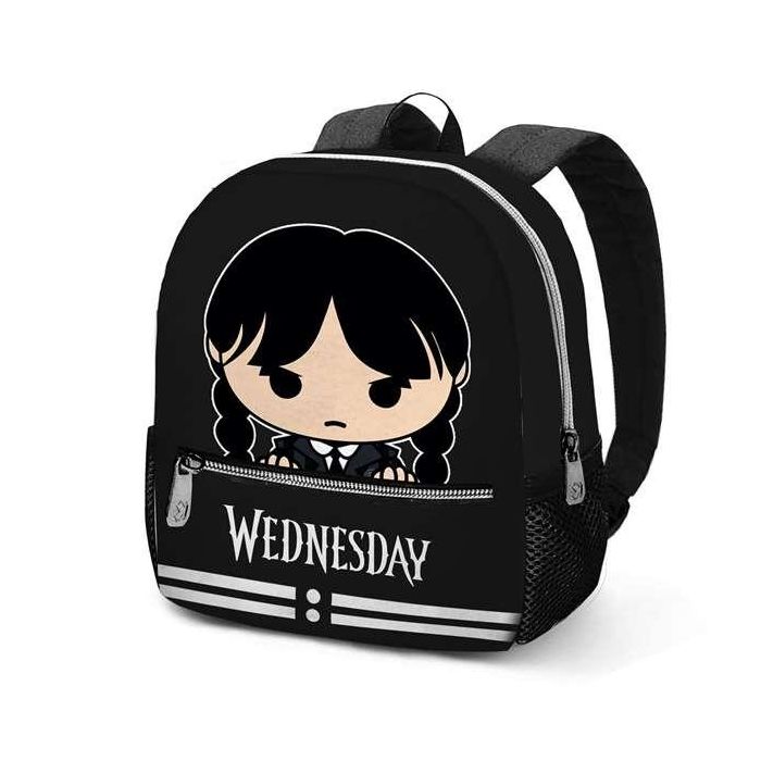 Mochila Sweet Cute Wednesday Miércoles Gris