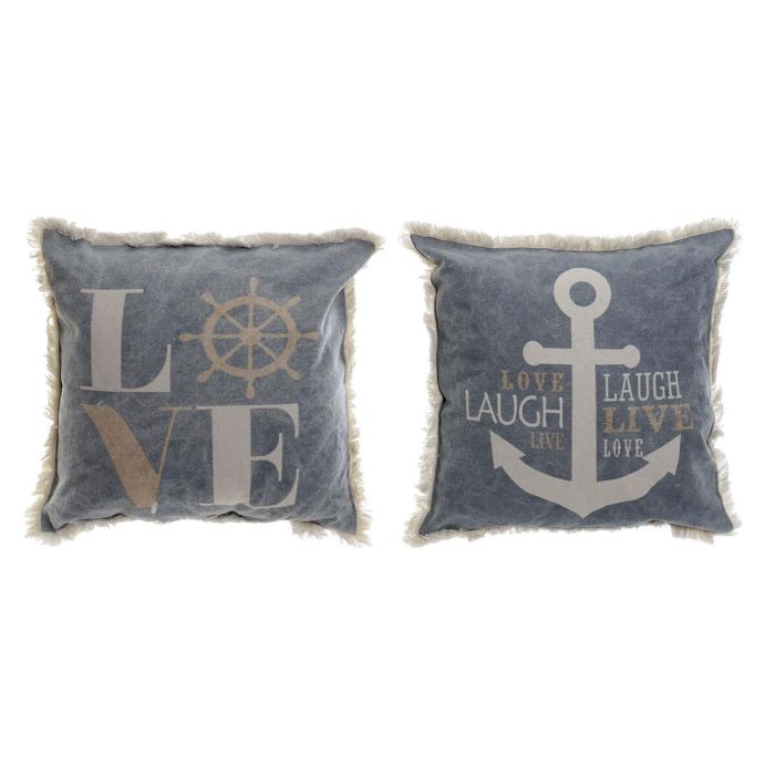 Cojin Atlantico DKD Home Decor Azul Blanco 10 x 45 x 45 cm (2 Unidades) Cojin Atlantico DKD Home Decor Azul Blanco 10 x 45 x 45 cm (2 Unidades)