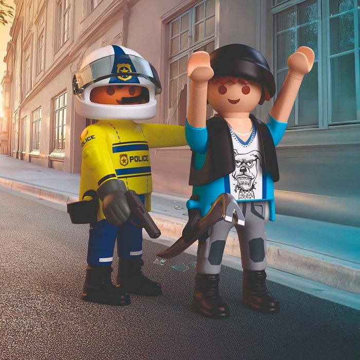 Playmobil Set de Juego Persecución en Moto City Action 72079 con Policía y Ladrón - Figura de Acción en Español 4 Playmobil Set de Juego Persecución en Moto City Action 72079 con Policía y Ladrón - Figura de Acción en Español 4