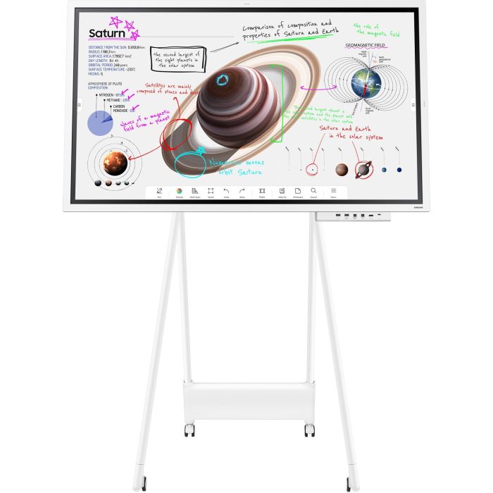 Samsung WM65B Flip Pro 65'' 4K UHD MultiTouch LCD con HDMI/DisplayPort/USB-C, Altavoces, Color Blanco/Gris 34 Samsung WM65B Flip Pro 65'' 4K UHD MultiTouch LCD con HDMI/DisplayPort/USB-C, Altavoces, Color Blanco/Gris 34