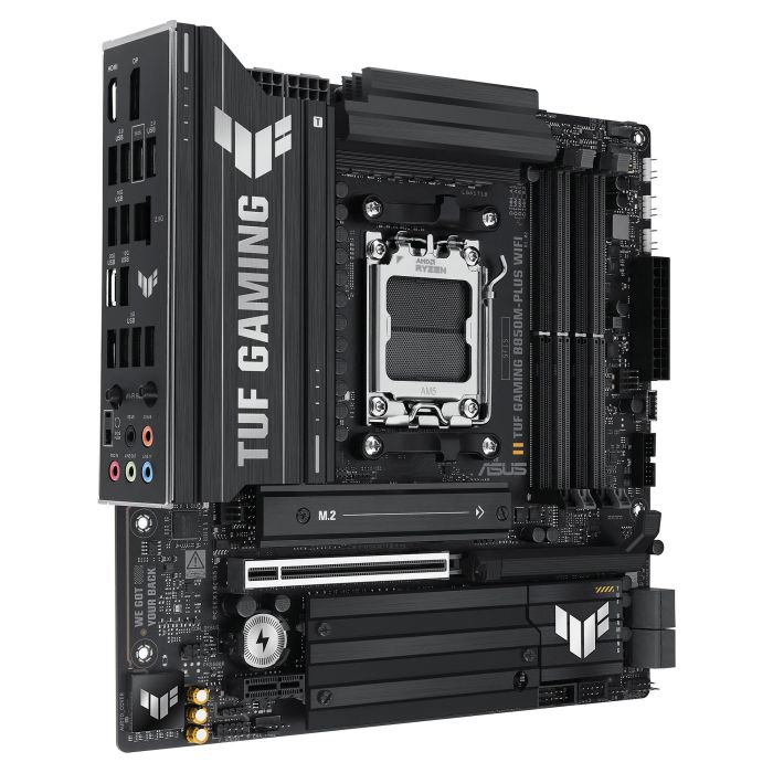 Asus TUF GAMING B850M-PLUS WiFi Placa Base AMD B850 Socket AM5 Micro ATX Wi-Fi 6E Bluetooth 5.3 DDR5 USB 3.2 Gen 2x2 RAID 90MB1IY0-M0EAY0