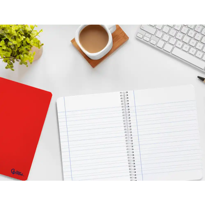 Liderpapel Cuaderno Espiral Din A5 Smart Tapa Blanda 80 Hojas Rayado Montessori 3,5mm Colores Surtidos 7