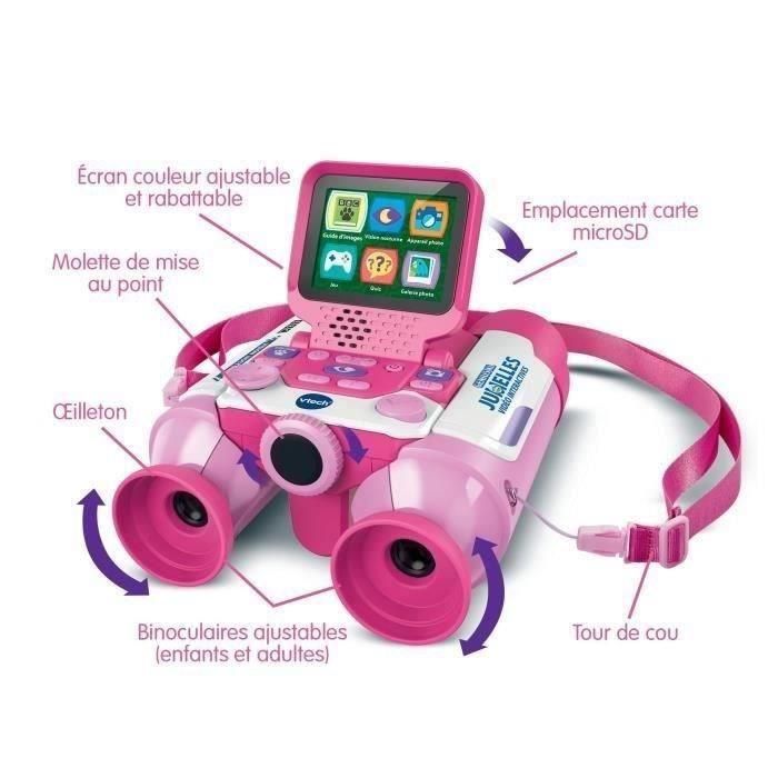 VTECH VTE3417766186553 Binoculares de Video Interactivos Genius XL Rosa - Multicolor 1