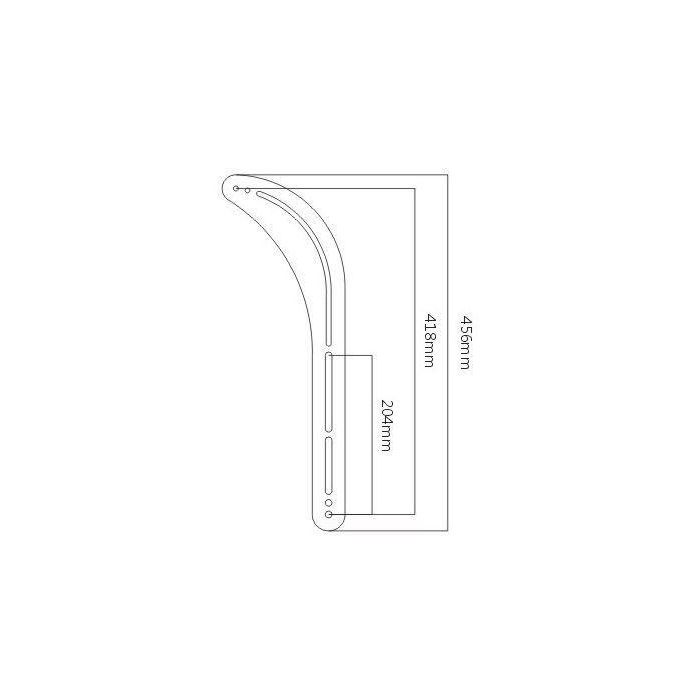 Vivolink Soporte para Barra de Sonido Universal para TV 32-70", Montaje Sobre o Bajo Pantalla, Acero de Alta Calidad, 15kg 1
