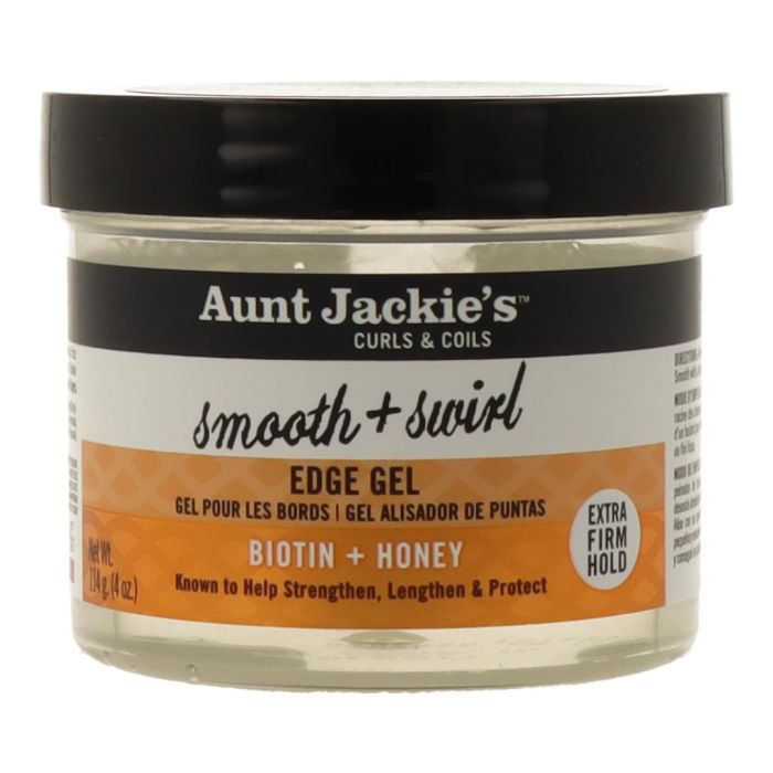 Aunt Jackie's Gel Rizos Biotina y Miel - Fijación Extra Firme para Bordes y Baby Hairs - 114g