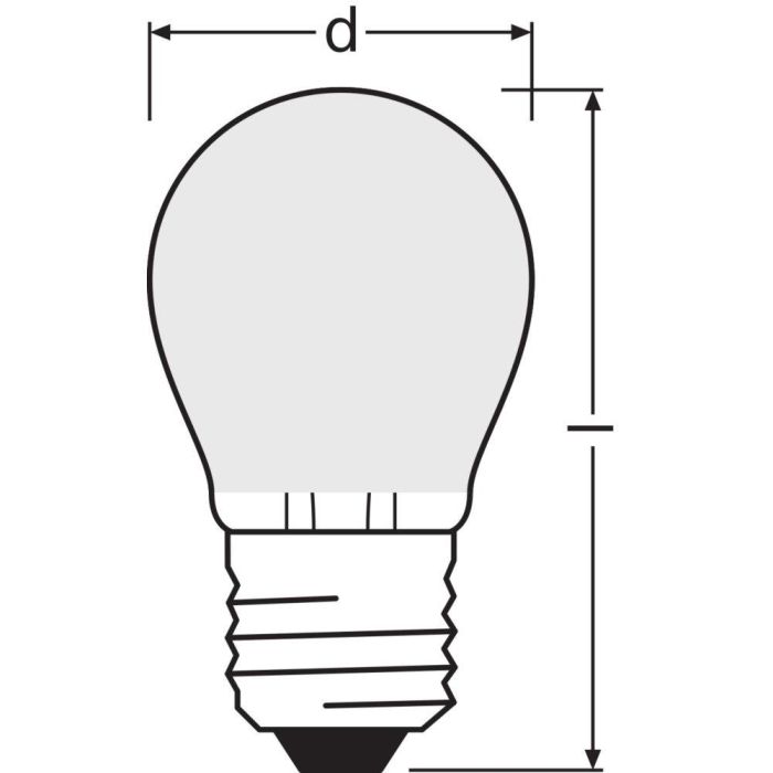 [LVE-4099854063206] Ledvance/Osram Bombilla LED "Classic" E27 3,4W 470Lm 4000K 300º IP20 Regulable - Blanco Natural 1