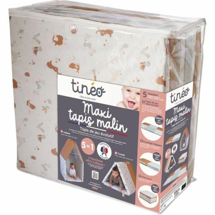 Tineo TIN3275055657609 Maxi Malin Little Farmer Alfombra de Juego y Despertar para Bebés 4 en 1 Multifunción Escalable 3
