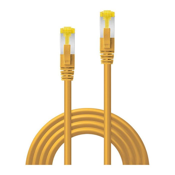 Lindy Cable de Red RJ45 S/FTP LSZH de 3m, Amarillo. Cat.7 Soporte 600MHz, 10GBase-T, Conectores Chapados en Oro, Diseño Snagless, LSZH 1